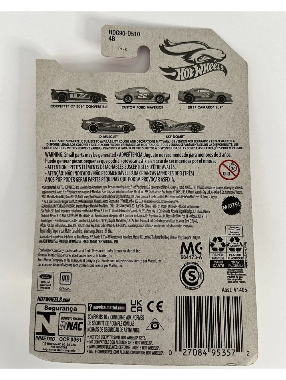 New Hot Wheels 2022 Spring Series Corvette C7 Z06 Convertible Purple 1/5 1:64